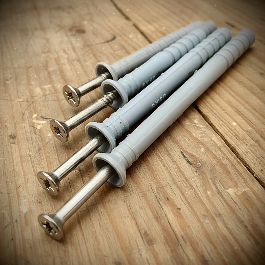 6mm 8mm Hammer Frame Fixings A2 Stainless Steel Nylon Ribbed - Fixaball Ltd. Fixings and Fasteners UK worktop