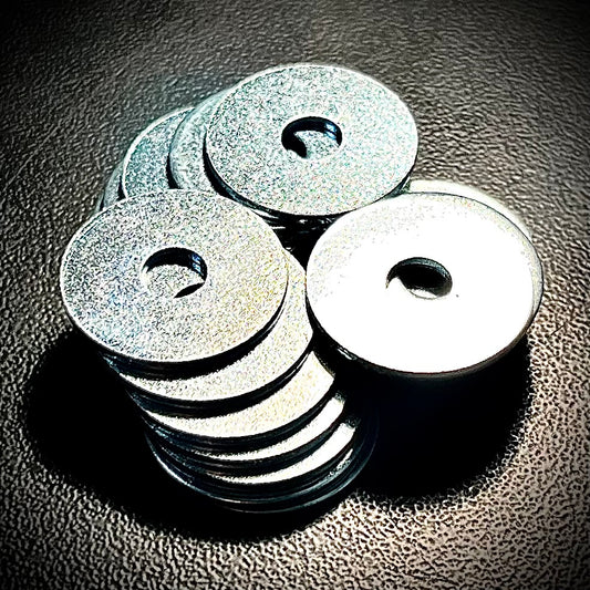 1/4" 5/16" 7/16" Mudguard Repair Penny Washers BZP Zinc DIN9021 - Fixaball Ltd. Fixings and Fasteners UK