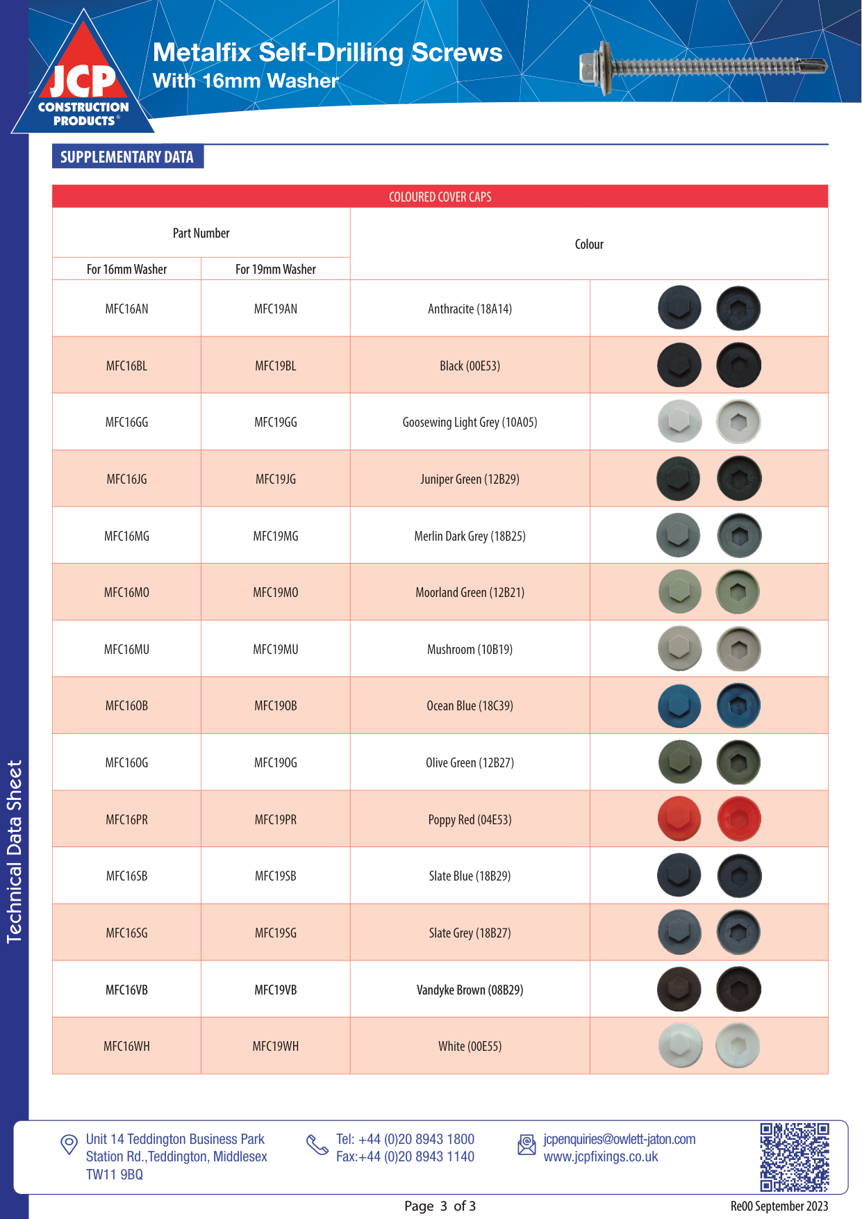 Roofing Cladding Self Drilling Screw EPDM Washer Light - Fixaball Ltd. Fixings and Fasteners UK