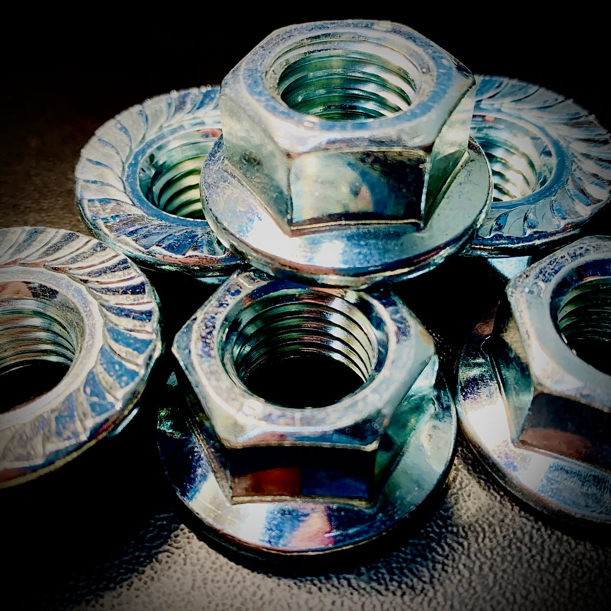 M4 - M20 Hex Nut Serrated Flange Zinc BZP DIN 6923 - Fixaball Ltd. Fixings and Fasteners UK