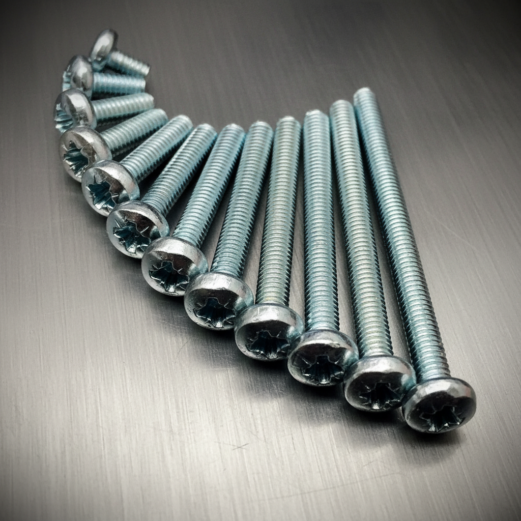 M2 Machine Screws Pozi Pan Zinc Cr3 BZP DIN 7985 - Fixaball Ltd. Fixings and Fasteners UK