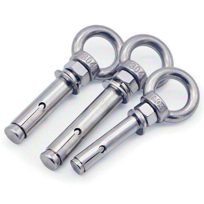 8mm, 10mm Diameter, Sleeve Anchors, Eye Bolt, A2/ 304 Stainless Steel Masonry Anchor Fixings 8mm, 10mm Diameter, Sleeve Anchors, Eye Bolt, A2/ 304 Stainless Steel Sleeve Anchor
