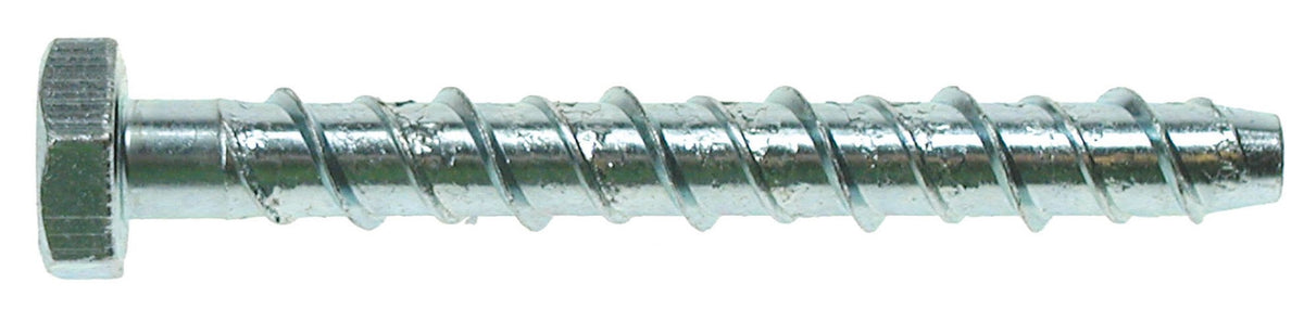 M14, Hex, Concrete Anchor Screw, Self-Tapping, High Tensile, Zinc. Masonry Anchor Fixings M14, Hex, Concrete Anchor Screw, Self-Tapping, High Tensile, Zinc. Concrete Screw - Hex - Heavy Duty