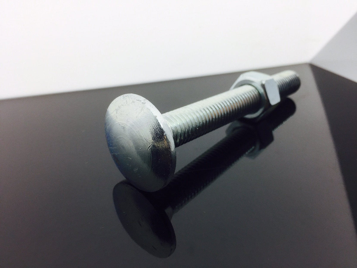 M12 x Under 100mm Carriage/ Roofing/ Dome Bolts plus Full Hex Nuts, Zinc, Grade 4.8 Carriage/ Roofing/ Dome Bolts M12 x Under 100mm Carriage/ Roofing/ Dome Bolts plus Full Hex Nuts, Zinc, Grade 4.8 Carriage/ Roofing Bolts, Zinc, BZP