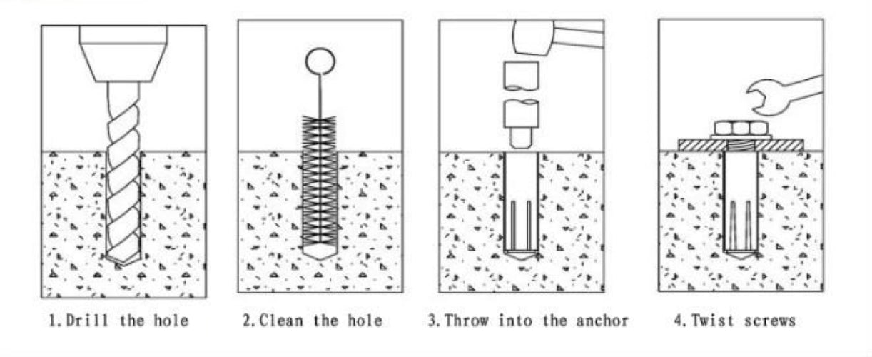 M12, Drop In, Masonry Anchor, Lipped. Zinc Masonry Anchor Fixings M12, Drop In, Masonry Anchor, Lipped. Zinc Drop-in Anchor