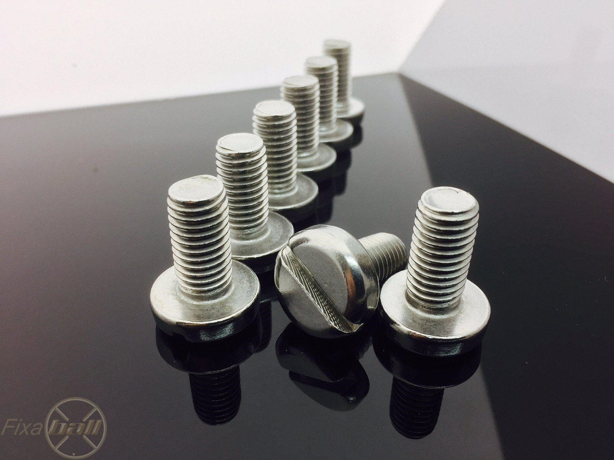 M6, Machine Screws, Slotted, Pan, A2/ 304 Stainless Steel, DIN 85. Machine Screws M6, Machine Screws, Slotted, Pan, A2/ 304 Stainless Steel, DIN 85. Machine Screws, Slotted, Pan