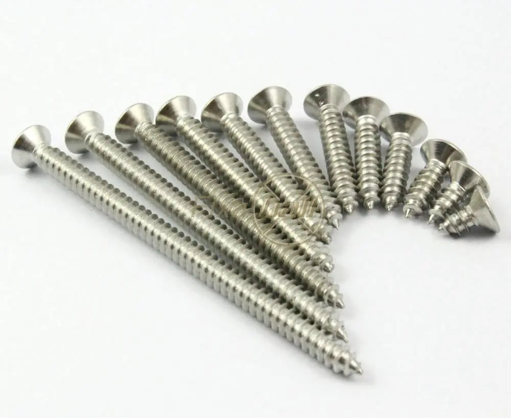 No 10 4.2mm Pozi Countersunk Self Tap Screws A2 304 StainlessFixaball Ltd. Fixings and Fasteners UK
