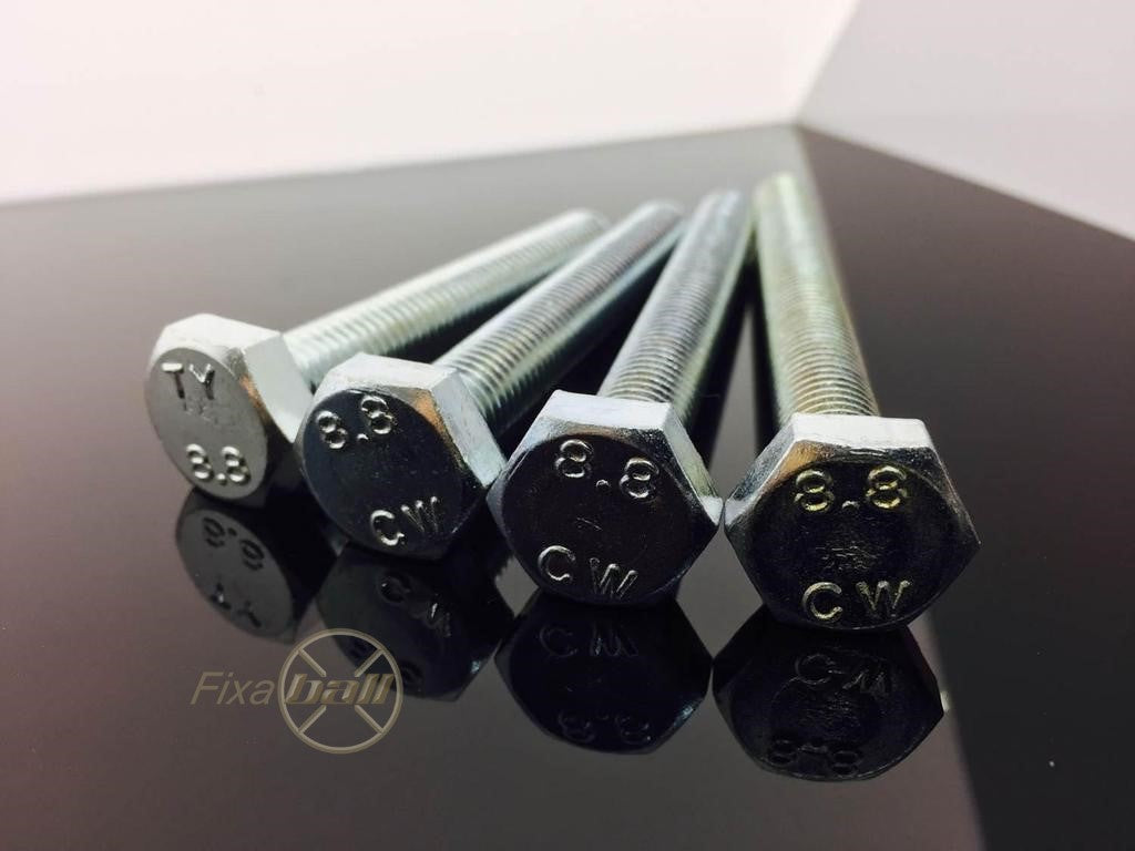 M14, Hex Set Screw, High Tensile/ 8.8, Zinc, DIN 933. Hex-Set Screw M14, Hex Set Screw, High Tensile/ 8.8, Zinc, DIN 933. METRIC, Hex-Set Screw