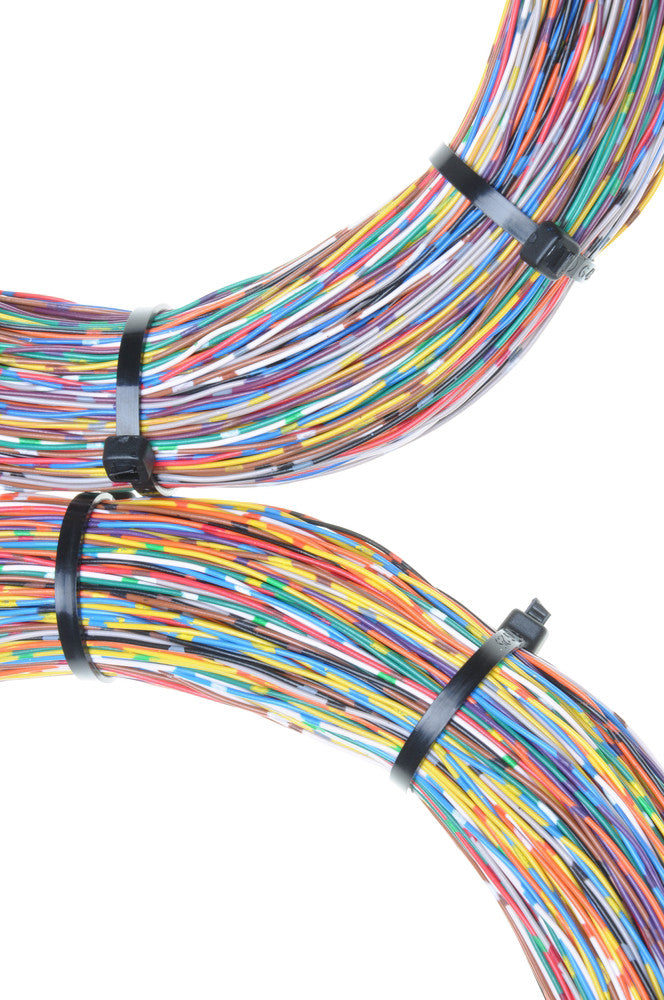 200mm Cable Zip Ties Black Nylon Light to Heavy Duty Cable Ties 200mm Cable Zip Ties Black Nylon Light to Heavy Duty Cable Ties - Black