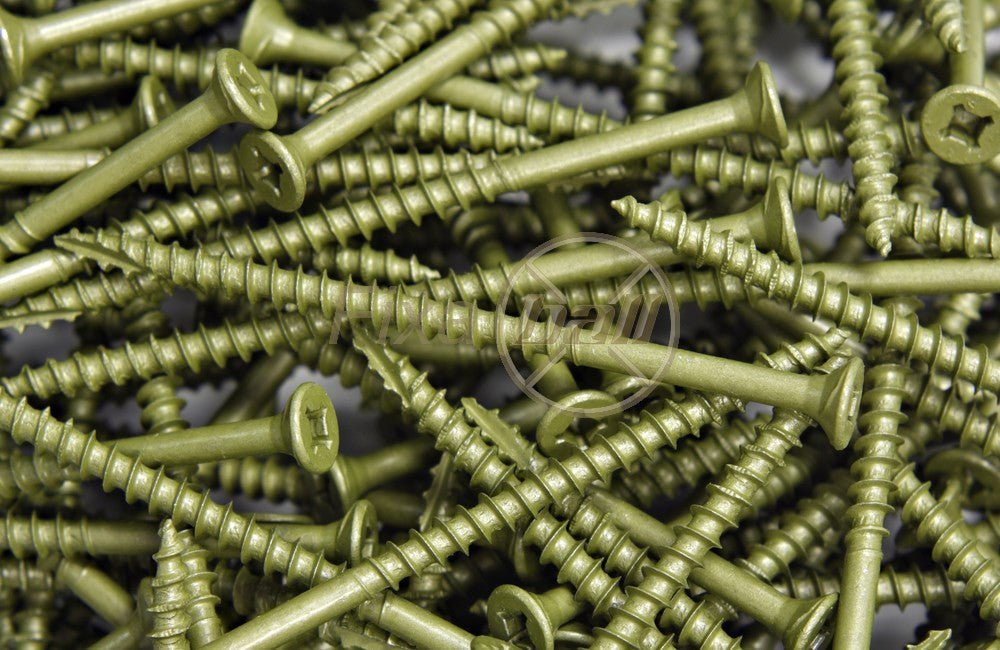 Pro Weather Resistant Exterior Decking Screw - Pozi/ Countersunk Head - Green Wood Screws Pro Weather Resistant Exterior Decking Screw - Pozi/ Countersunk Head - Green Decking Screw