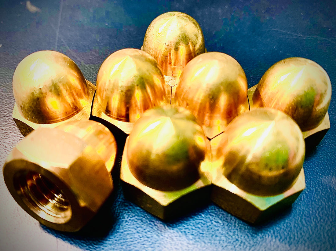 Brass Dome Hexagon Nut High Type