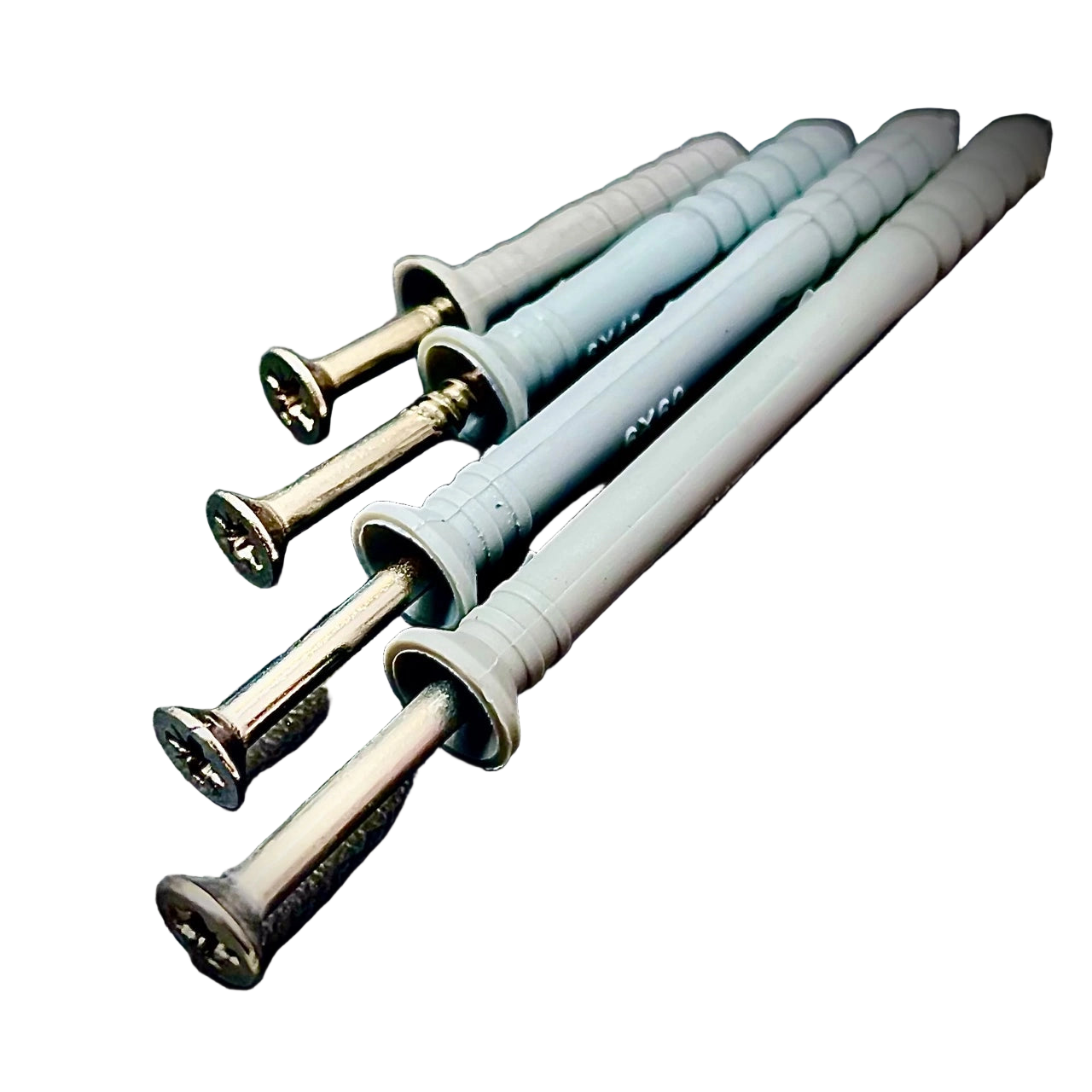 6mm 8mm Hammer Frame Fixings A2 Stainless Steel Nylon Ribbed - Fixaball Ltd. Fixings and Fasteners UK white