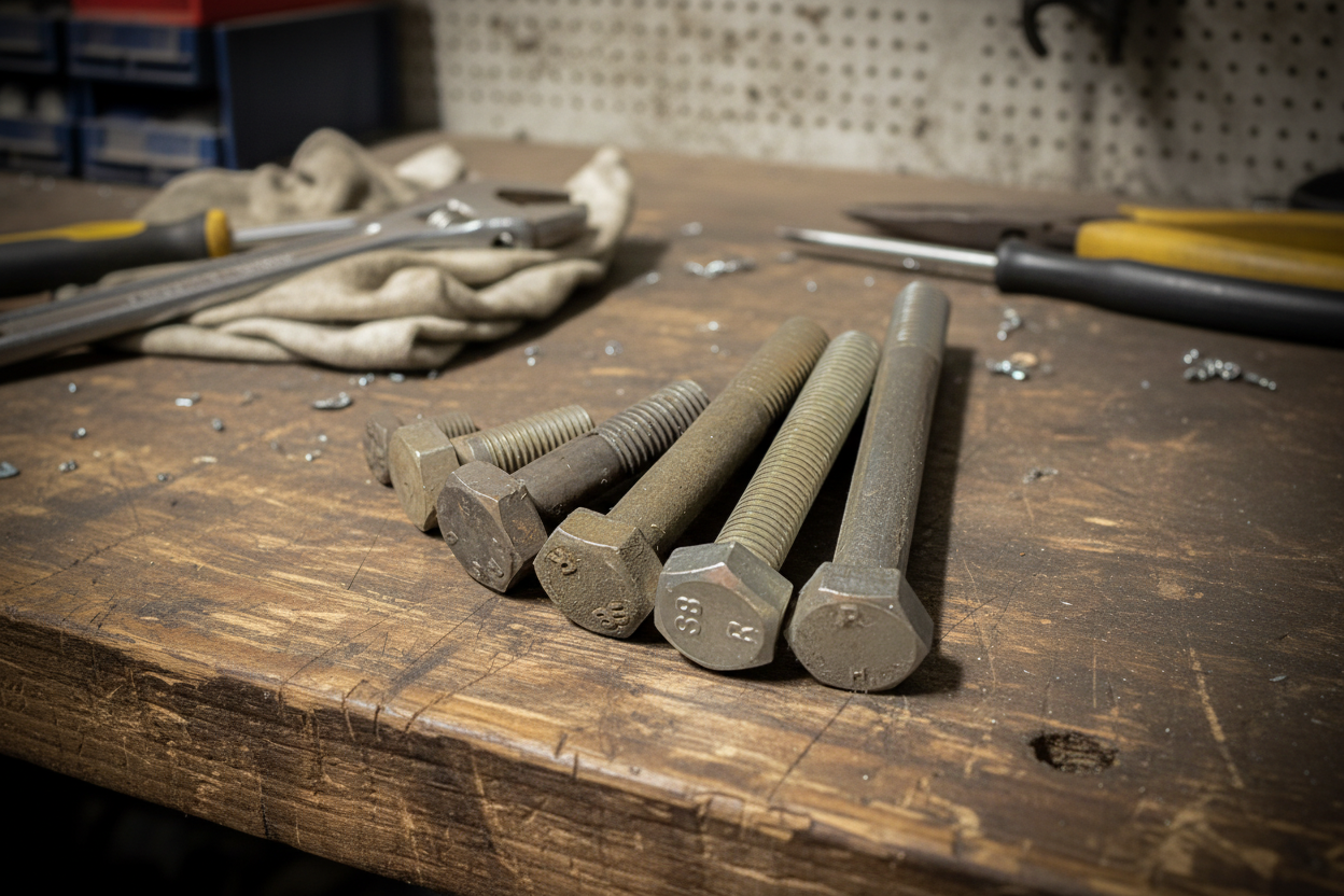 BSF Hex Bolt Set High Tensile 8.8 Self-Colour Zinc DIN933 - Fixaball Ltd. Fixings and Fasteners UK