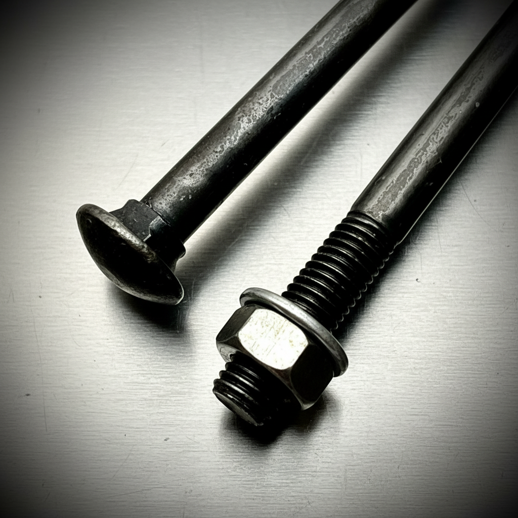 M8 x 150mm Coach Carriage Bolts Nut Washer Self Colour 4.8 - Fixaball Ltd. Fixings and Fasteners UK