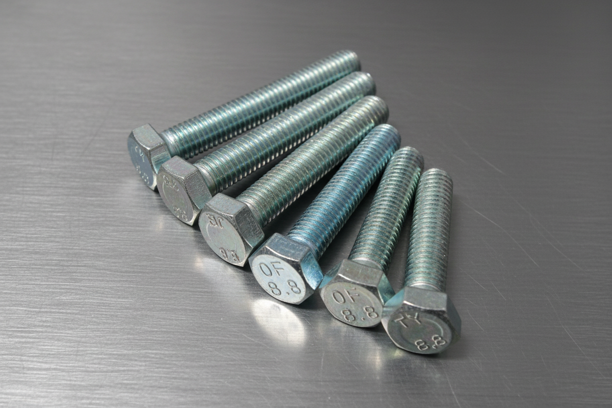 UNF 7/16" x 2.1/2" 20tpi Hex Set Screw (fully threaded) 8.8 HT Zinc - Fixaball Ltd. Fixings and Fasteners UK