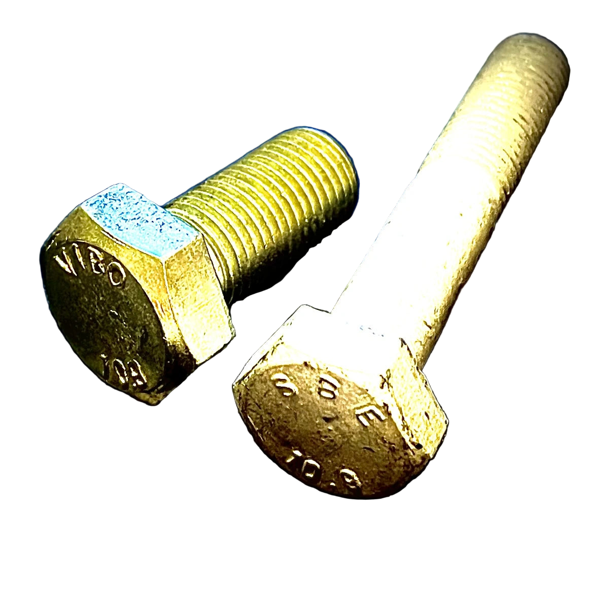 M10 x 1.25P Fine Pitch Hex Bolt High Tensile 10.9 Zinc DIN 960 - Fixaball Ltd. Fixings and Fasteners UK white