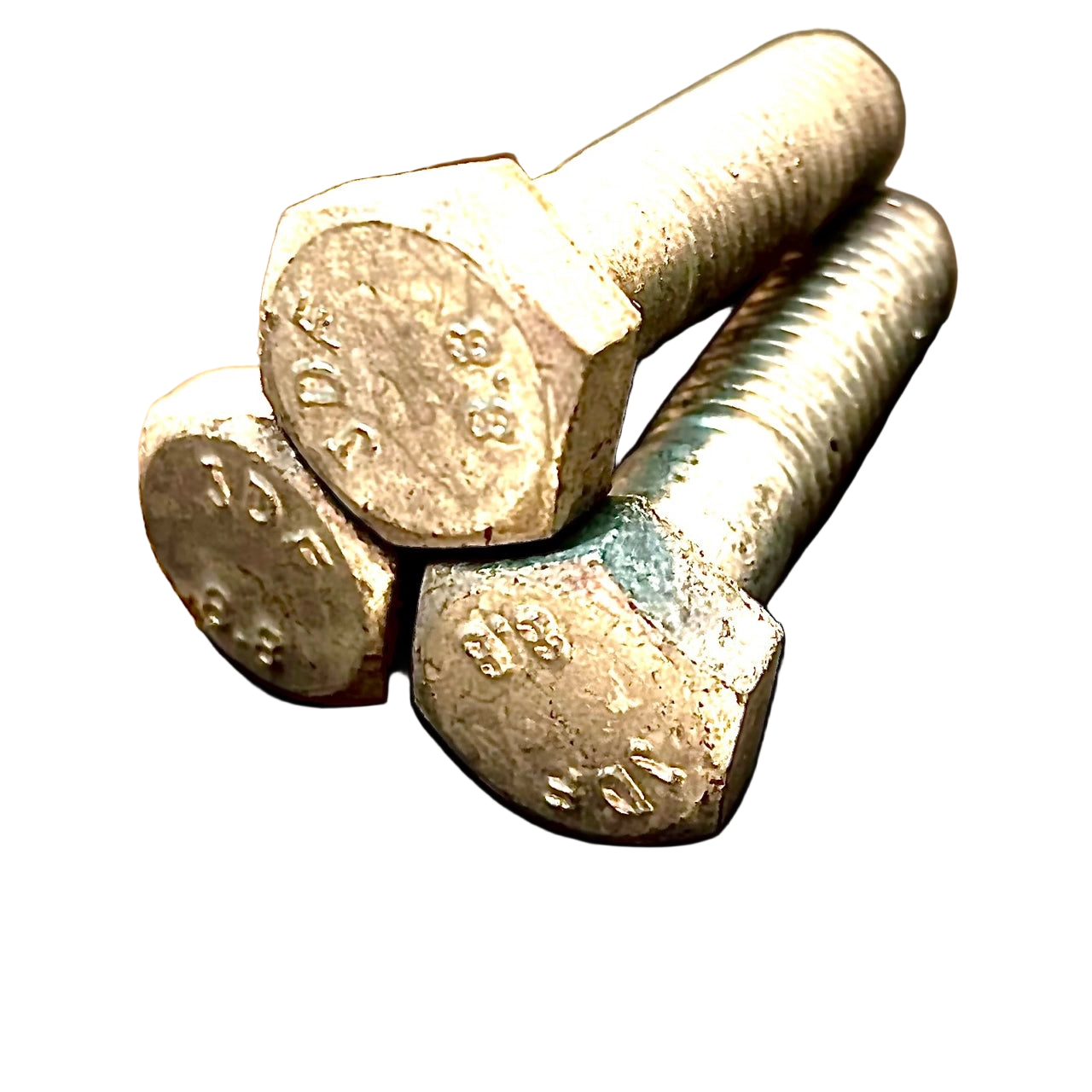 M12 Hex Bolt High Tensile 8.8 Galvanised DIN 931 - Fixaball Ltd. Fixings and Fasteners UK white