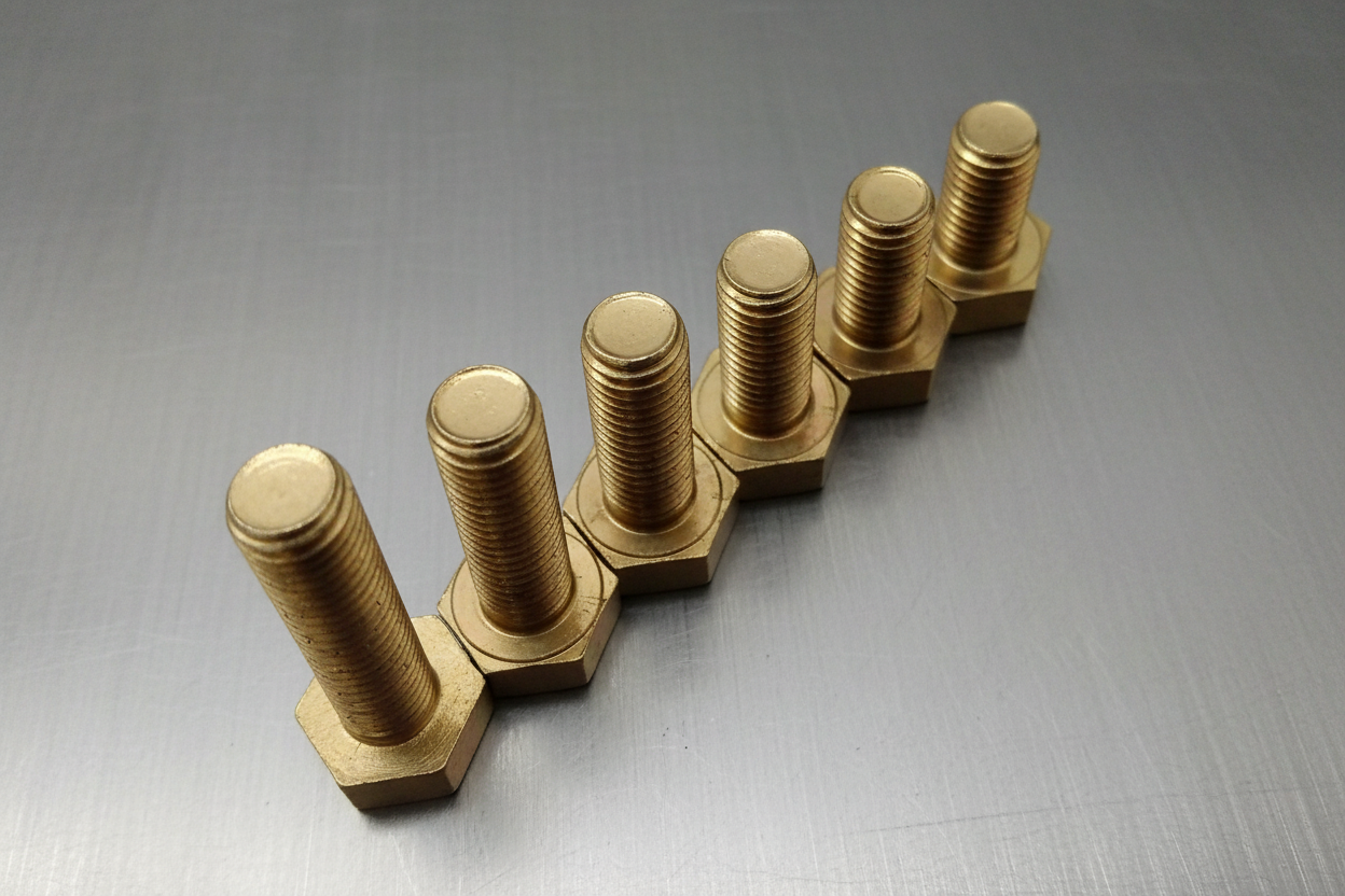 M16 Brass Hex Set Screw Fully Threaded Bolt DIN933 - Fixaball Ltd. Fixings and Fasteners UK