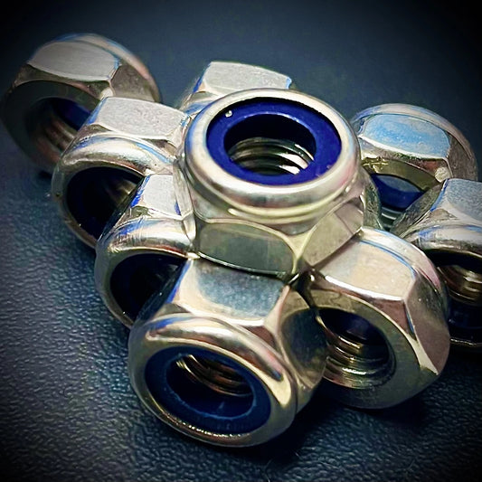 Metric Hex Nyloc Nut A2 304 Stainless Steel T-Type DIN 985
