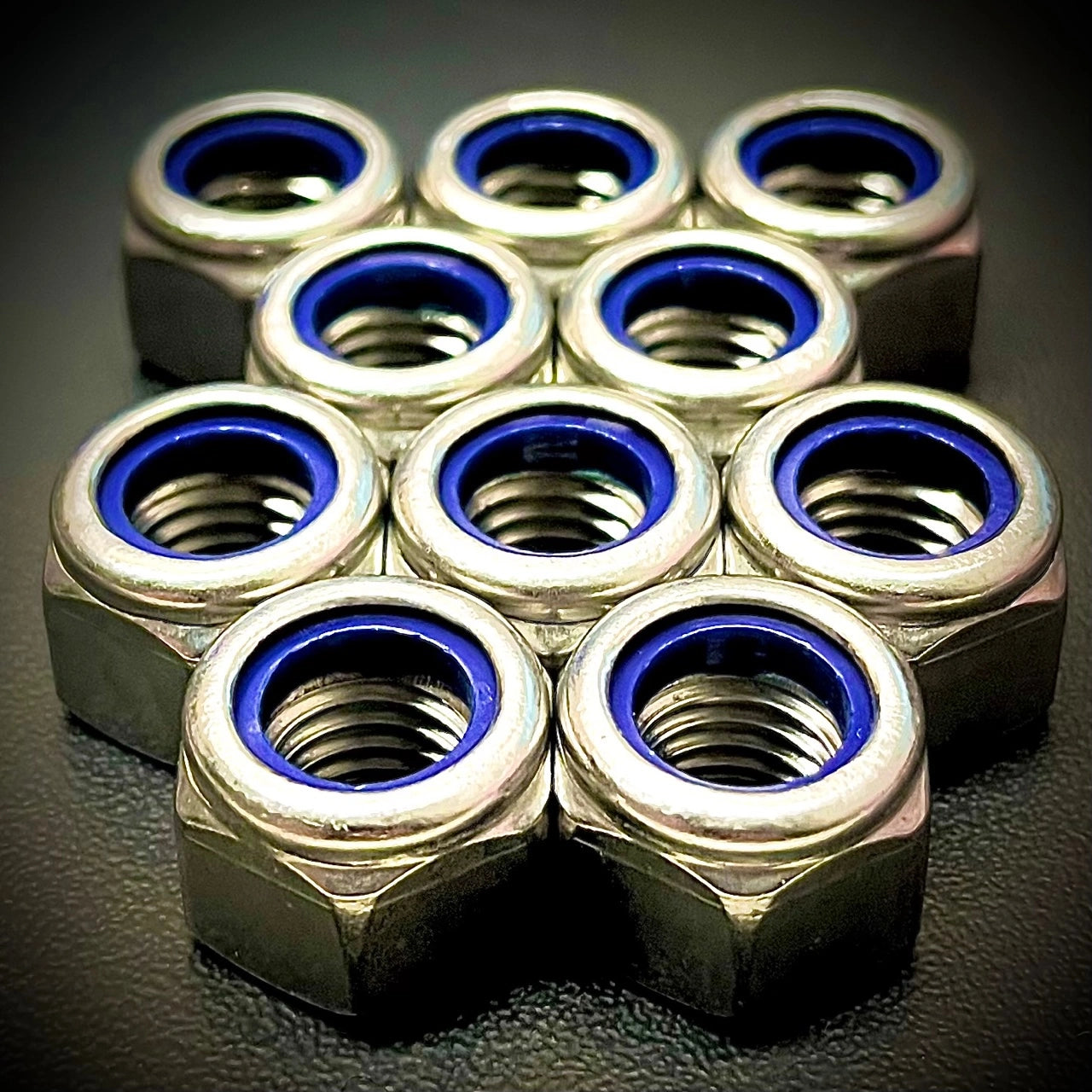 Sechskantmutter mit gezahntem Flansch Nyloc A2/ 304 Edelstahl DIN 6923