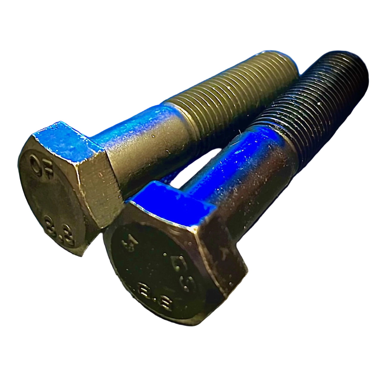 M10 x 1.25P Fine Pitch Hex Bolt High Tensile 8.8 Self Colour DIN 960 - Fixaball Ltd. Fixings and Fasteners UK white