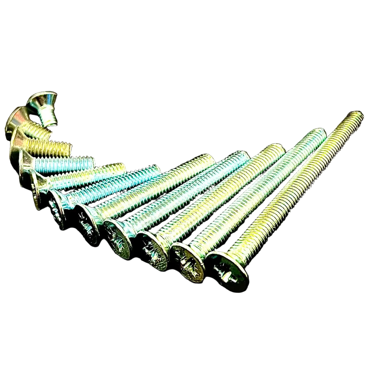 M3.5 Machine Screws Pozi Countersunk Zinc Cr3 BZP DIN965 - Fixaball Ltd. Fixings and Fasteners UK