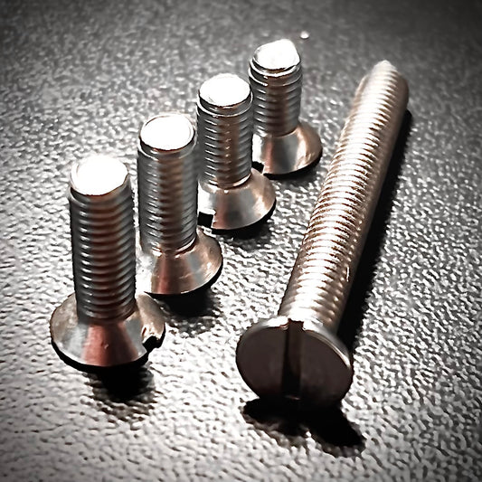 M6 Machine Screws Slot Countersunk A2 304 Stainless Steel