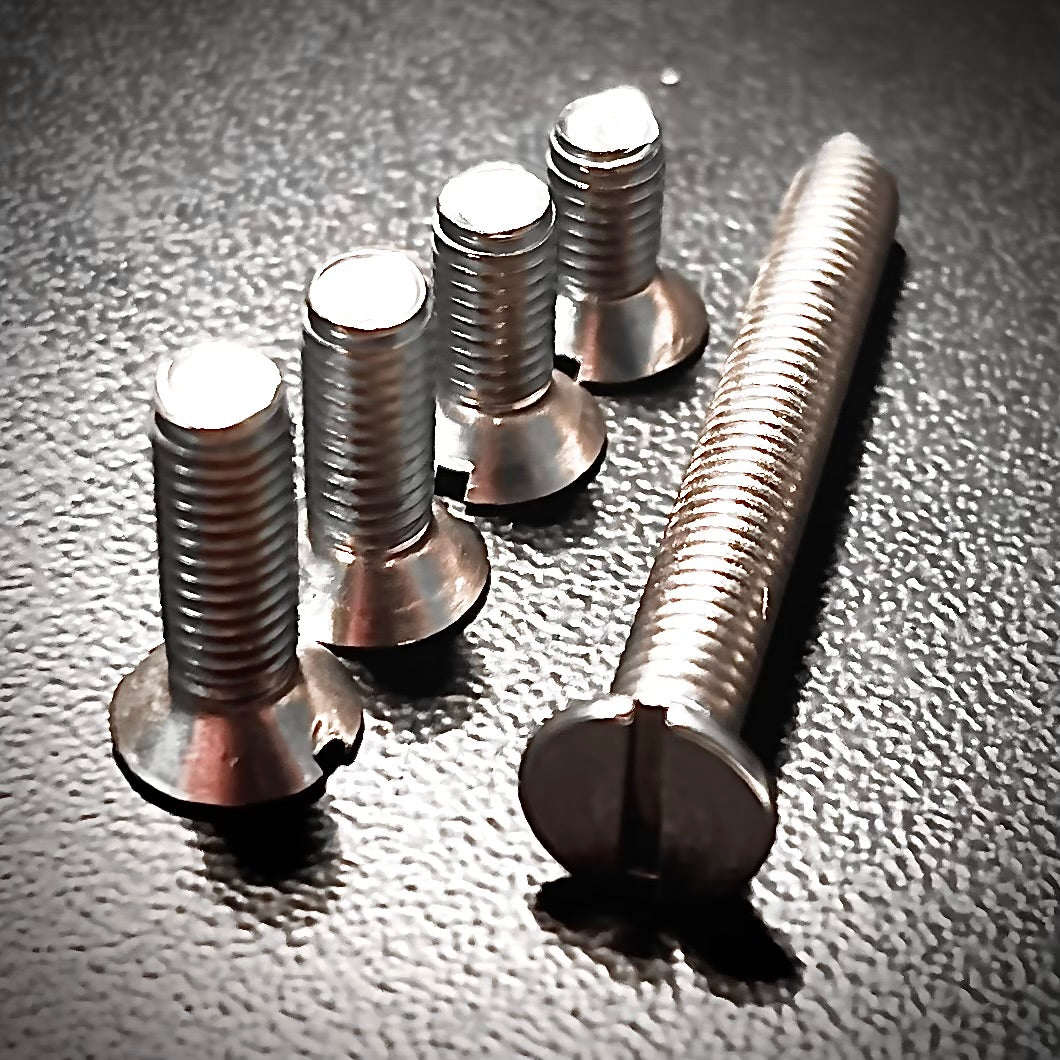 M4 Machine Screws Slot Countersunk A2 304 Stainless Steel