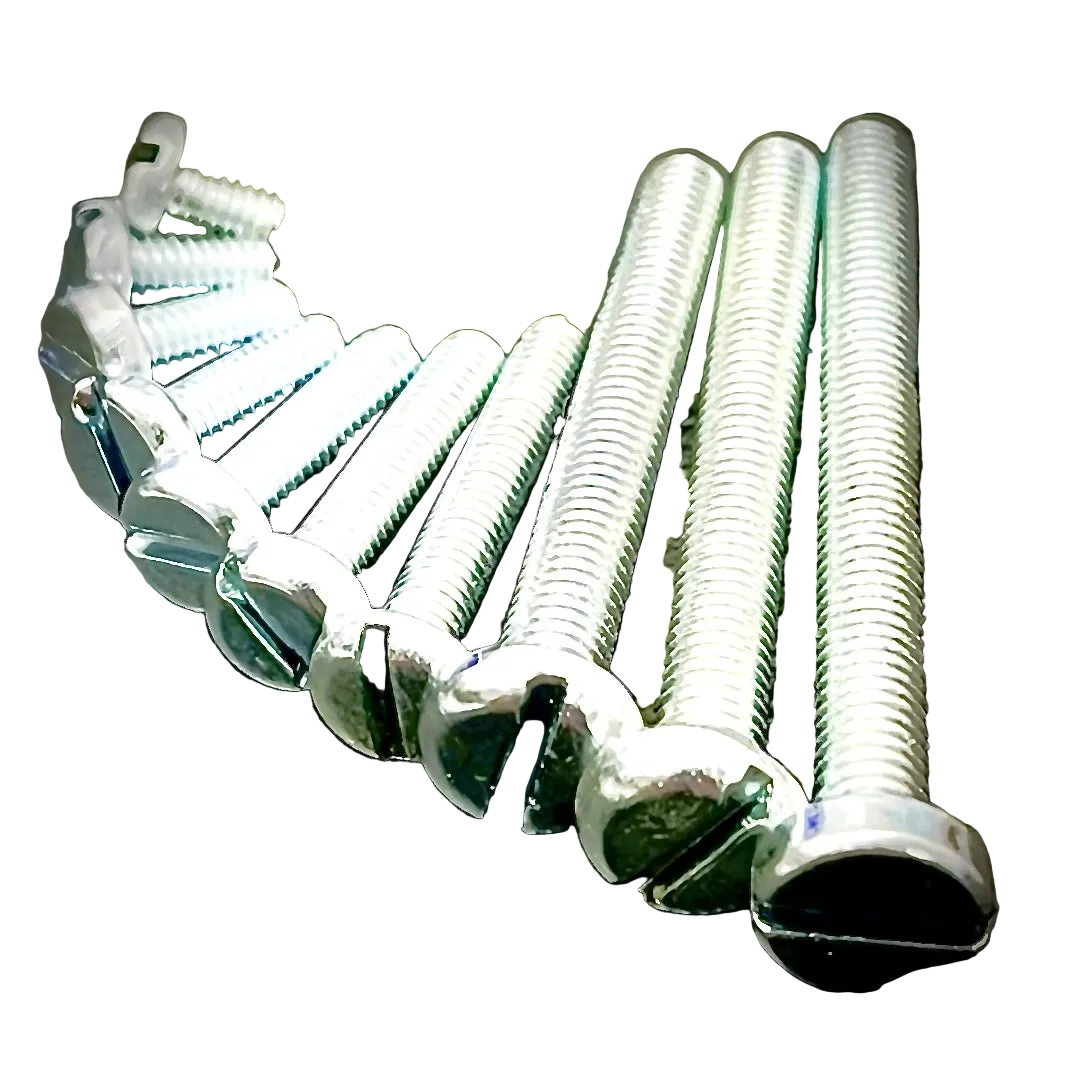 M2.5 Machine Screws Slotted Pan Zinc Cr3 BZP DIN85 - Fixaball Ltd. Fixings and Fasteners UK