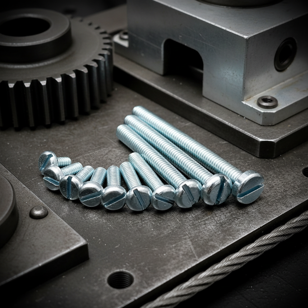 M2.5 Machine Screws Slotted Pan Zinc Cr3 BZP DIN85 - Fixaball Ltd. Fixings and Fasteners UK