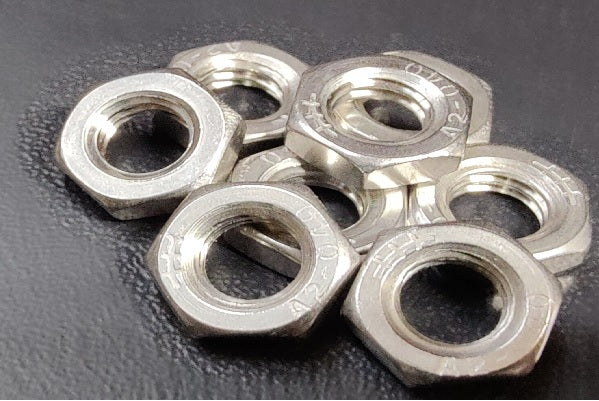 M2 - M10 Half Thin All Metal Lock Nuts A2 304 Stainless Steel DIN 439 - Fixaball Ltd. Fixings and Fasteners UK