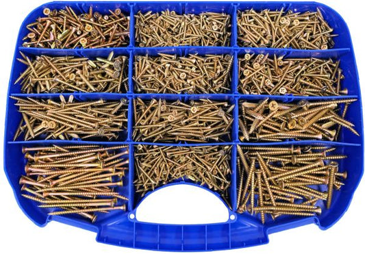 Chipboard Screw Assorted Case Quantity 1700 pieces - Fixaball Ltd. Fixings and Fasteners UK