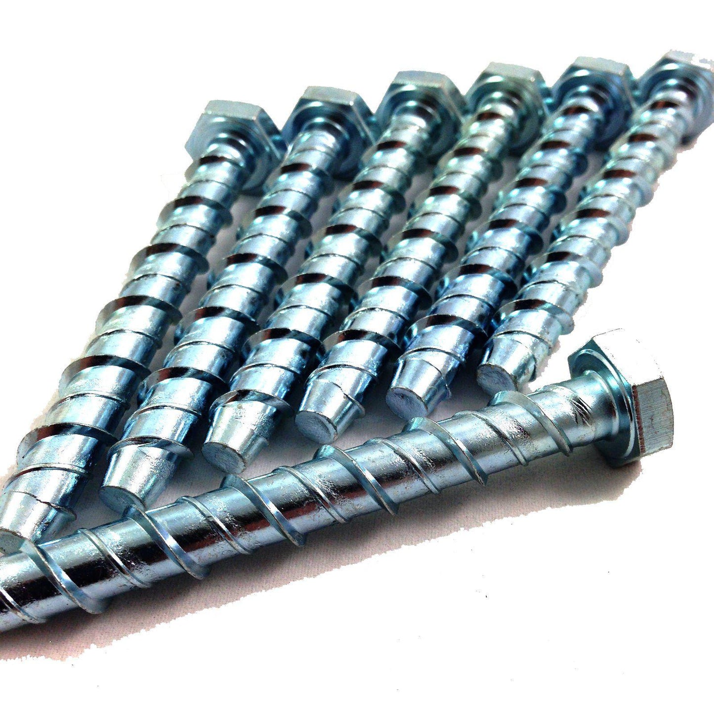 M8, Hex, Concrete Anchor Screw, Self-Tapping, High Tensile, Zinc. Masonry Anchor Fixings M8, Hex, Concrete Anchor Screw, Self-Tapping, High Tensile, Zinc. Concrete Screw - Hex - Heavy Duty