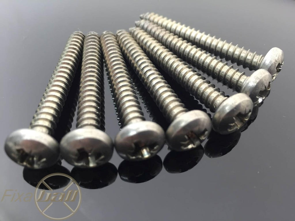 No. 14, 6.3mm, Pozi, Pan, Self Tapping Screws, AB Point, A2/ 304 Stainless Steel, DIN 7981C Self-Tapping Screws No. 14, 6.3mm, Pozi, Pan, Self Tapping Screws, AB Point, A2/ 304 Stainless Steel, DIN 7981C Pozi, Pan, Self-Tap