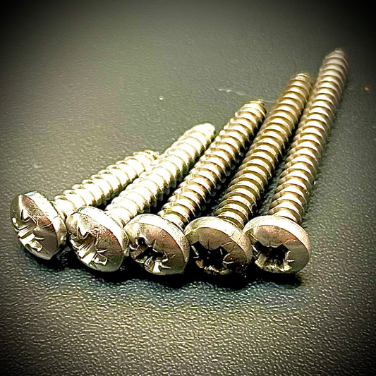 No 14 6.3mm Pozi Pan Self Tapping Screws AB Point A2/304 Stainless - Fixaball Ltd. Fixings and Fasteners UK