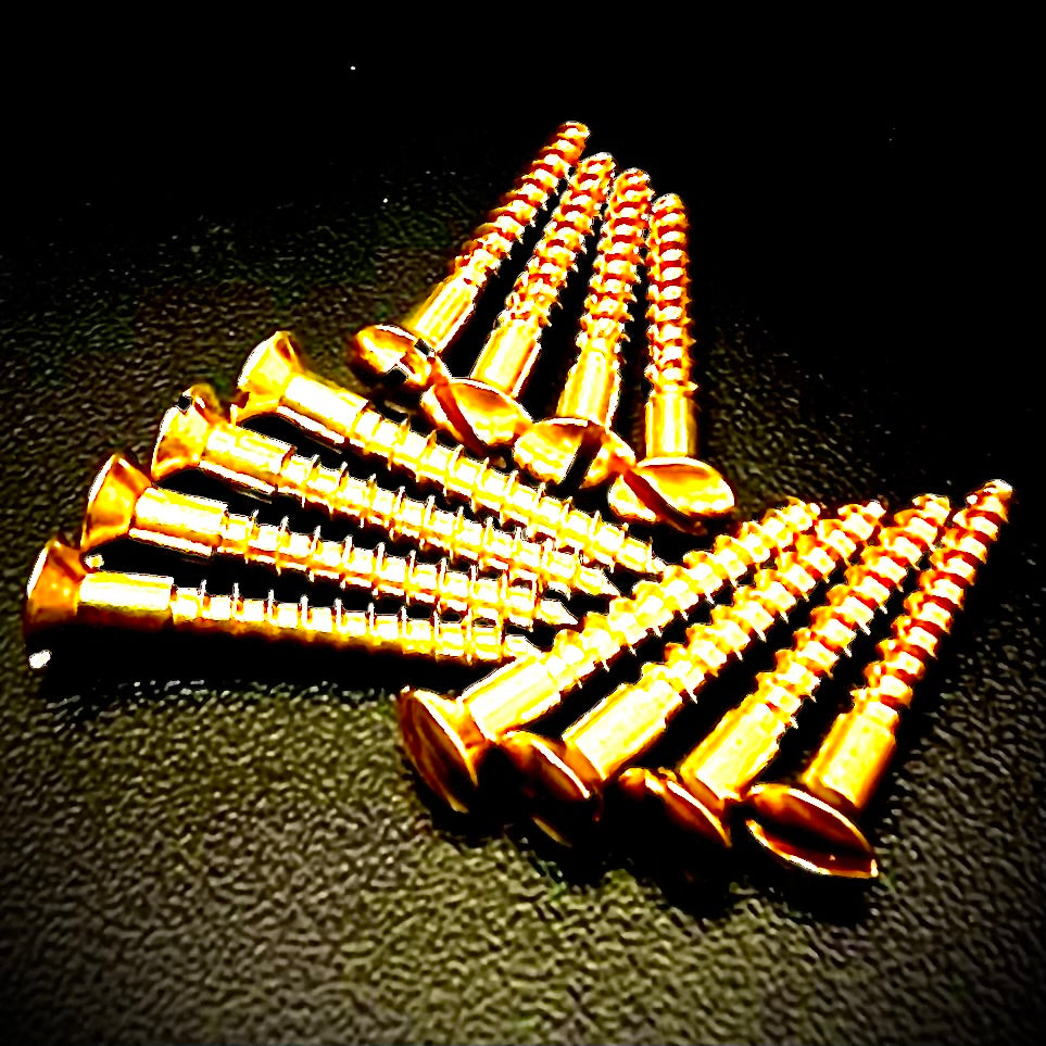 Solid Brass Raised Countersunk Slotted Woodscrews - Fixaball Ltd. Fixings and Fasteners UK